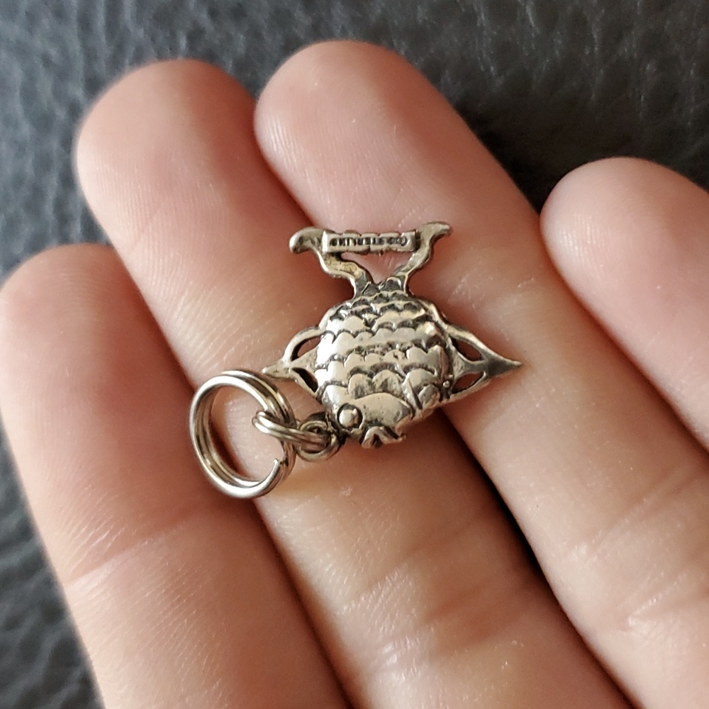 Sterling fish charm